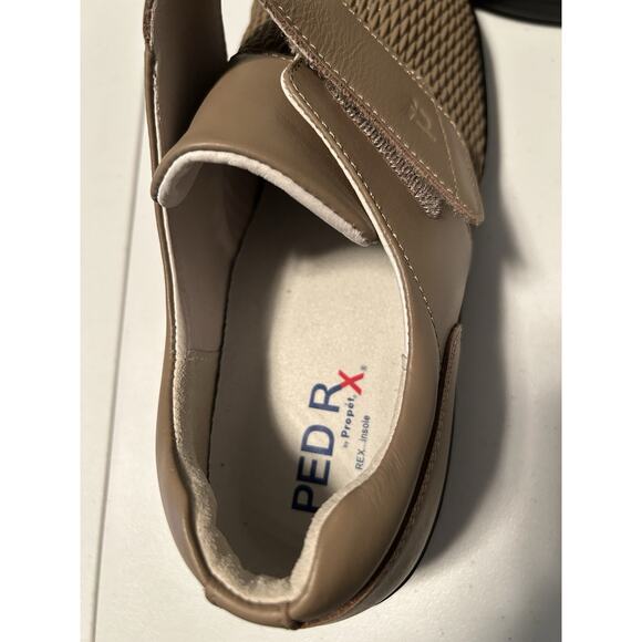 Propet Olivia WPRX25 Taupe Leather/Stretch Fabric Casual Shoes Women’s 11 X(2E) - Picture 9 of 10
